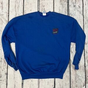 Vintage Wild Wild West Casino Bally's Atlantic City 1980s Blue Sweatshirt
